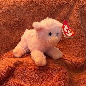 Ty Beanie Babies - Soybean the Pig - Retired 2007 plush toy w/tags